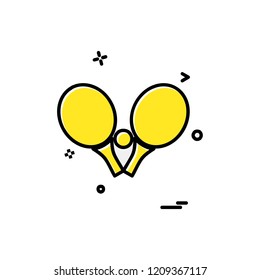 Table Tennis icon design vector