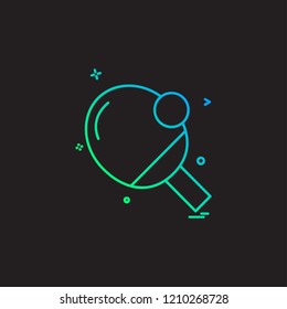 Table tennis icon design vector
