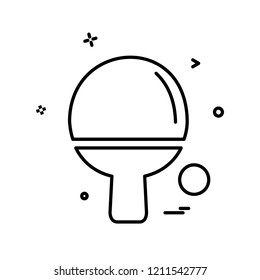 Table tennis icon design vector