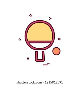 Table tennis icon design vector