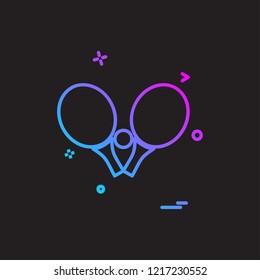 Table Tennis icon design vector