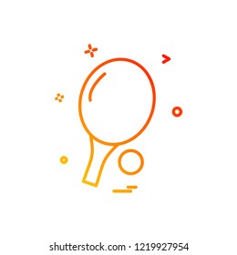 Table Tennis icon design vector