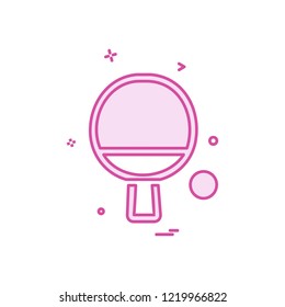 Table tennis icon design vector