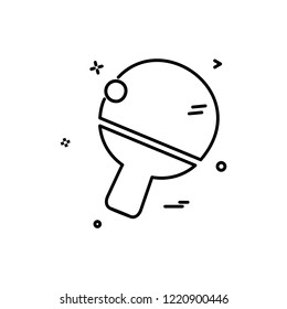 Table tennis icon design vector