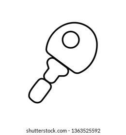 table tennis icon. Element of Sport for mobile concept and web apps icon. Outline, thin line icon for website design and development, app development