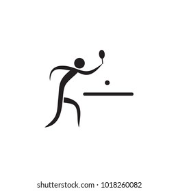 table tennis icon. Elements of sportsman icon. Premium quality graphic design icon. Signs and symbols collection icon for websites, web design, mobile app on white background