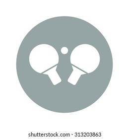 Table tennis icon. Flat design style eps 10