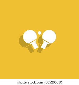 Table tennis icon. Flat design style eps 10