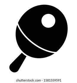 table tennis icon glyph vector design