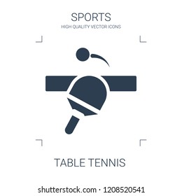table tennis icon. high quality filled table tennis icon on white background. from sports collection flat trendy vector table tennis symbol. use for web and mobile