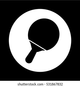 Table tennis icon illustration design