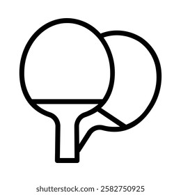 Table Tennis icon illustration in line style. Perfect for website mobile app presentation. Suitable for any user interface and user experience