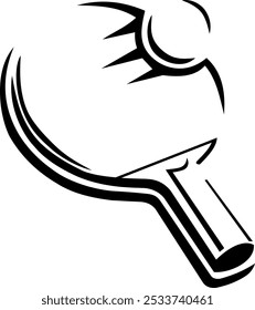 table tennis icon illustration- vector isolated vector silhouette