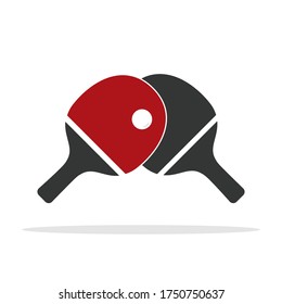 Table Tennis Icon Isolated On White Background. Vector illustration