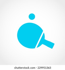 Table tennis Icon Isolated on White Background