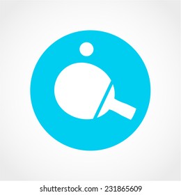 Table tennis Icon Isolated on White Background