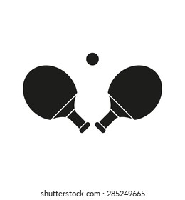 The Table tennis icon. Ping pong symbol. Flat Vector illustration