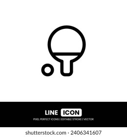 Table tennis icon pixel perfect | Vector outline illustration