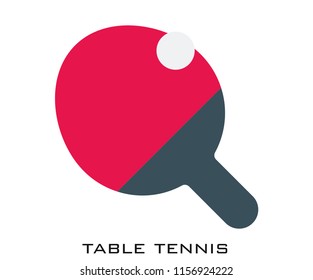 Table tennis icon signs