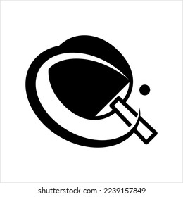 Table Tennis Icon, Sport Vector Art Illustration