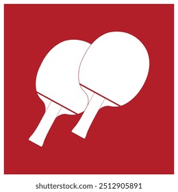 Table Tennis icon; Sport Vector Art illustration