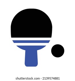 Table tennis icon .Sports icon. Simple flat vector illustration for your web site design, logo, app, UI.