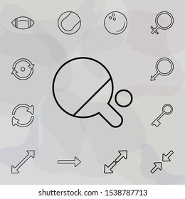 table tennis icon. Universal set of web for website design and development, app development