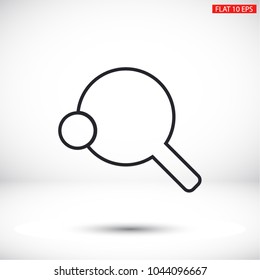 table tennis icon vector