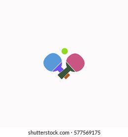 Table tennis  icon Vector design. Colored illustration.