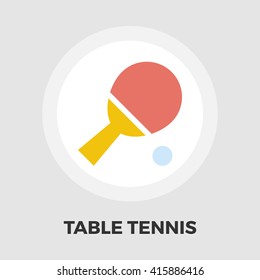Table tennis icon vector. Flat icon isolated on the white background. Editable EPS file. Vector illustration.