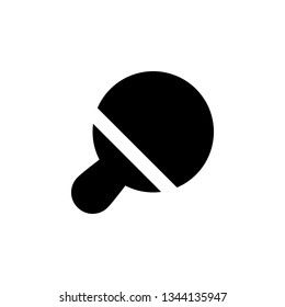 Table Tennis Icon Vector Illustration in Glyph Style for Any Purpose