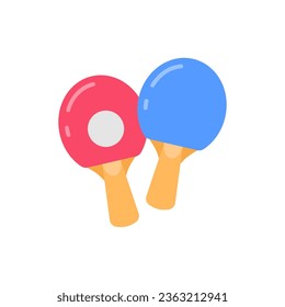 Tischtennis-Symbol in Vektorgrafik. Illustration