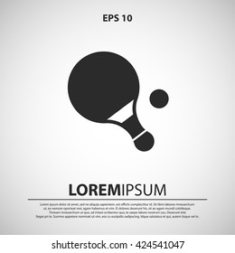 table tennis icon. table tennis vector illustration