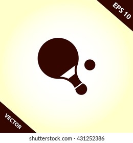 table tennis icon. table tennis vector illustration