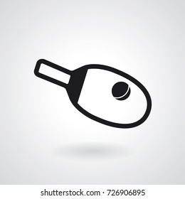 Table tennis icon. Vector illustration