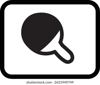 table tennis icon vector isolated on white