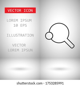 table tennis icon vector . Lorem Ipsum Illustration design