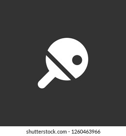 table tennis icon vector. table tennis sign on black background. table tennis icon for web and app