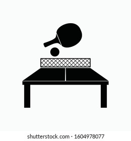 table tennis icon vector sign symbol isolated