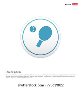 Table tennis icon White Background icon template