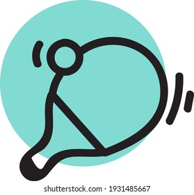 Table tennis, illustration, vector on white background.