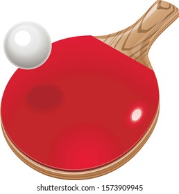 table tennis isolated on white background. illustration vector