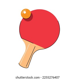table tennis isolated vector illustration