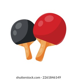 table tennis isolated vector illustration