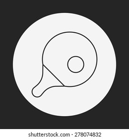 table tennis line icon