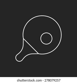table tennis line icon