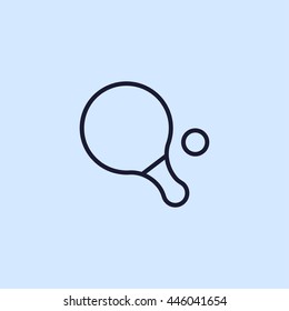 table tennis line icon