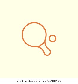 table tennis line icon
