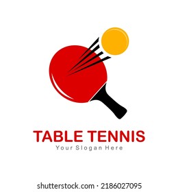table tennis logo abstract vector template