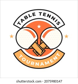 Table tennis logo ball competition